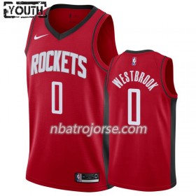 Barn Houston Rockets Tröja Russell Westbrook 0 2019-20 Nike Icon Edition Swingman